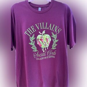 Next Level Apparel Maroon graphic shirt s m L XL 2x NEW Villains social club